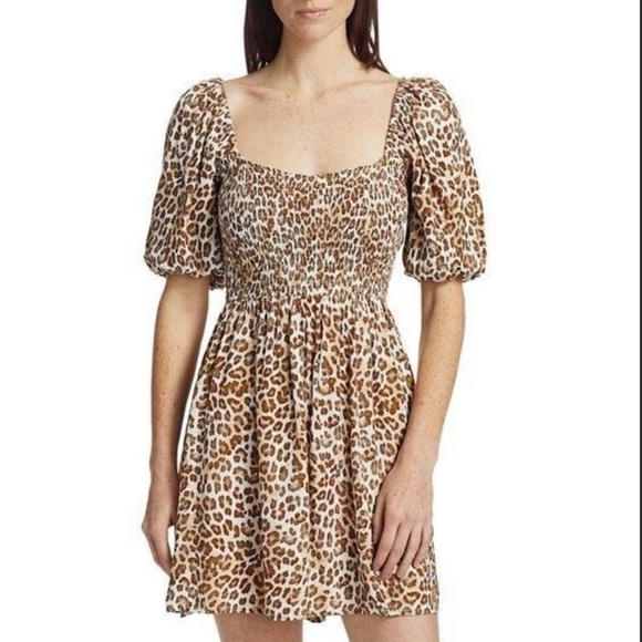 Faithfull the Brand Dresses & Skirts - NWT Faithfull the Brand Ilaria Mini Dress Giorgio Animal Leopard Print Sz 2